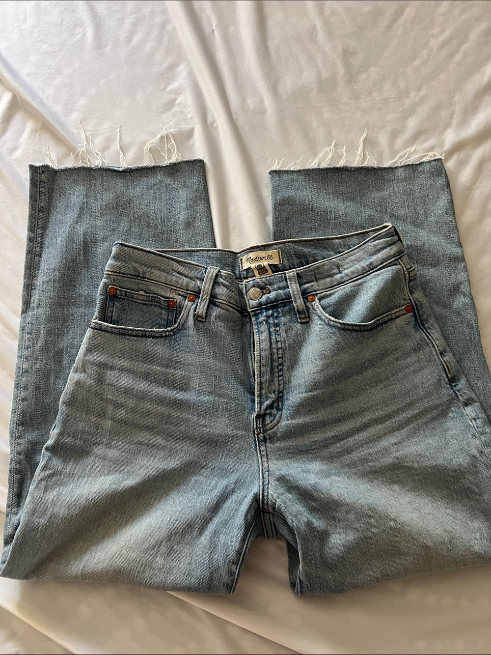 Madewell perfect vintage wide leg crop Jeans